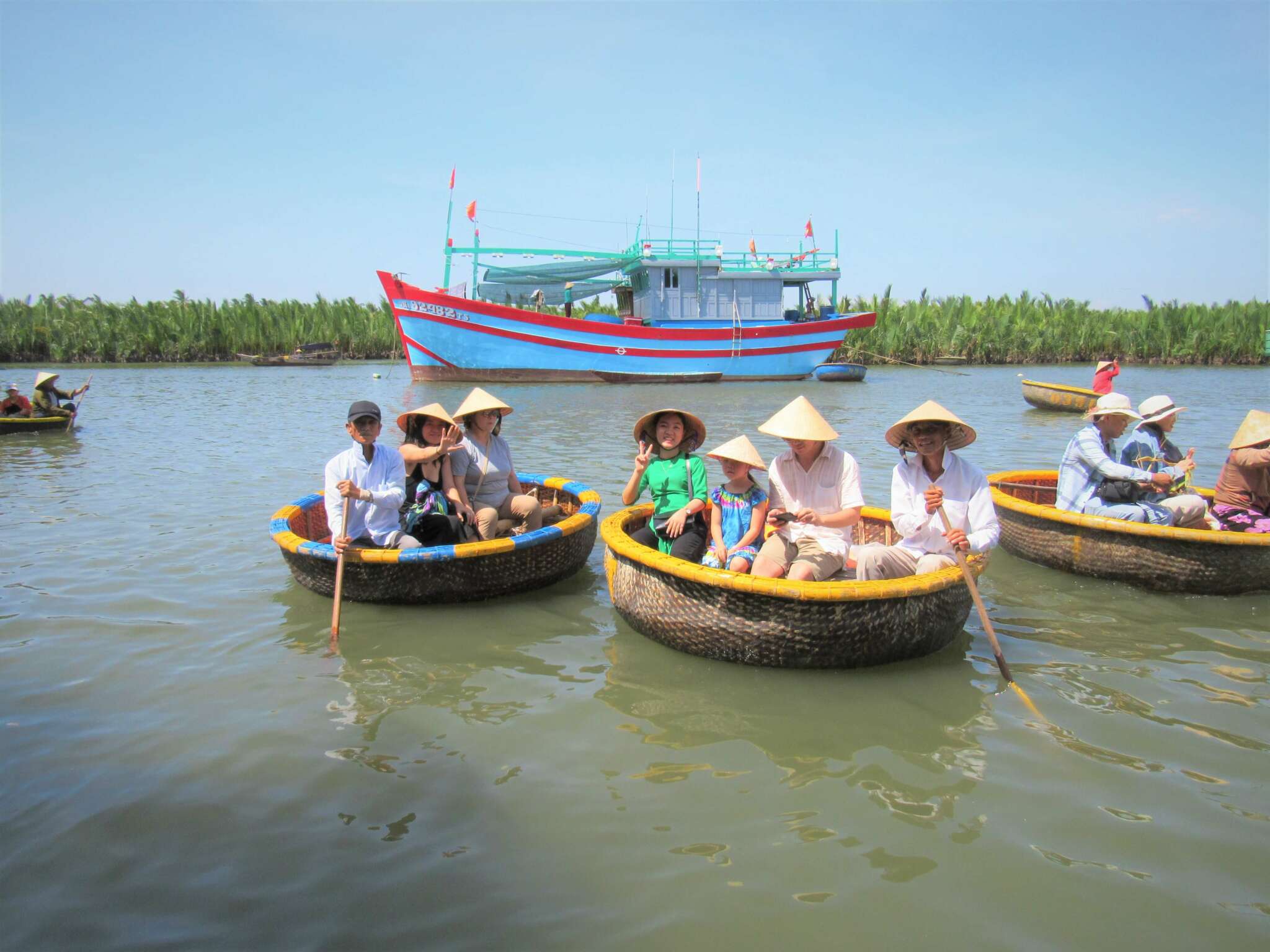  Hoi An Eco Cooking Class (Market-Coffee-Basket Boat-Cooking) (JHA5)